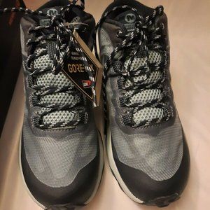 Merrell Womens Moab Speed Mid Gore Tex Waterproof Navy Vegan Trail Boots J135418